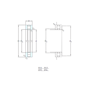 81144M SKF Thrust Roller Bearings