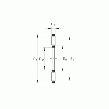 AXK0619-TV INA Thrust Roller Bearings