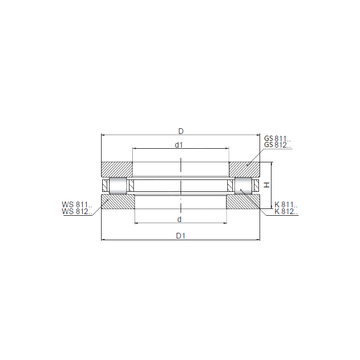 812/560 ISO Thrust Roller Bearings