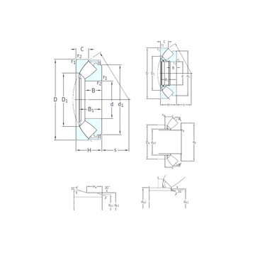 293/630EM SKF Thrust Roller Bearings