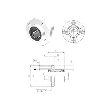 LMFP20UU Samick Linear Bearings