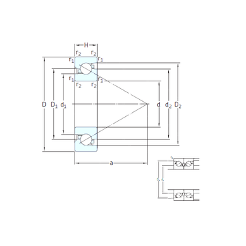 BS 330 7P62U SNFA Thrust Ball Bearings