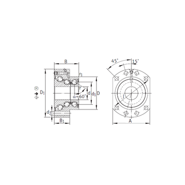 DKLFA40140-2RS INA Thrust Ball Bearings