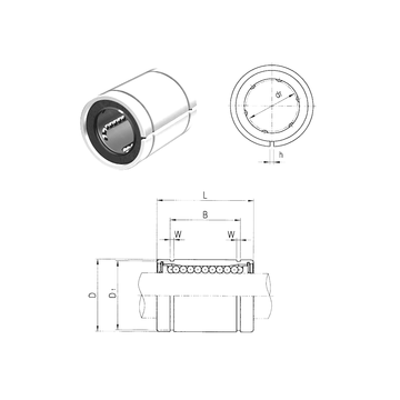 LME40UUAJ Samick Linear Bearings