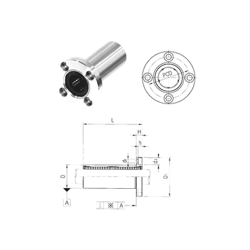 LMF50LUU Samick Linear Bearings